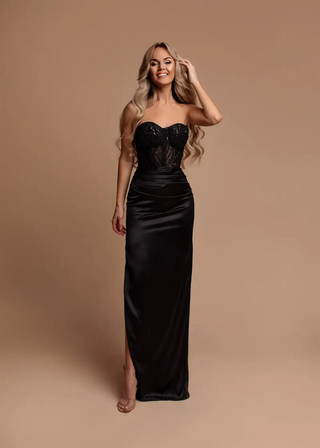 The Rose sequin corset gown